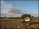 going off-roading to find a bush camp site