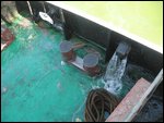 a little water leakage on deck