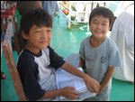 our 2 little Korean friends enjoying the ride