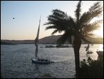 felucca doing sunset Nile cruise