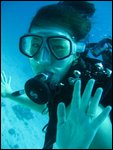 happy to be underwater