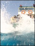 Matt jumping in for our afternoon dive