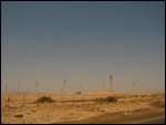 lots of wind turbines outside Hurghada