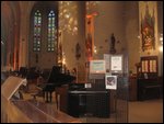 piano/violin duet concert in Limoux Church