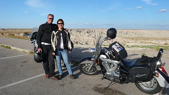 us at Bandlands sunset